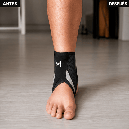 Soporte de tobillo para alivio del dolor y estabilidad.